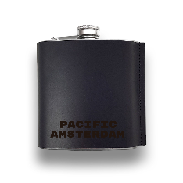 Luxurious leather flask