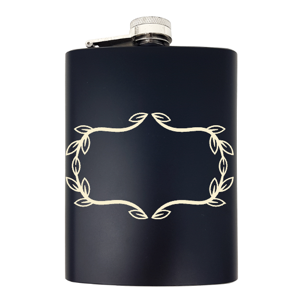 Luxury black flask